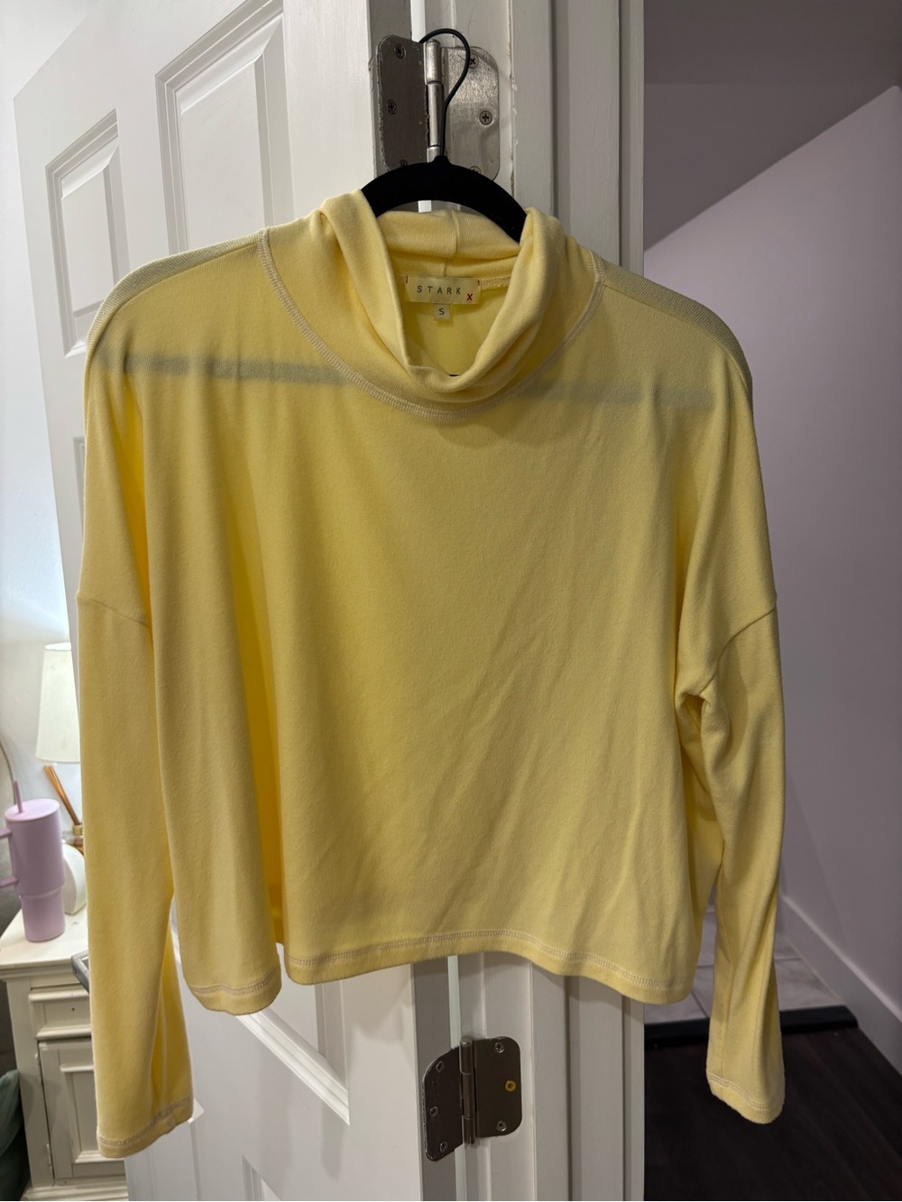 Starr X Yellow Cowl-Neck Sweater